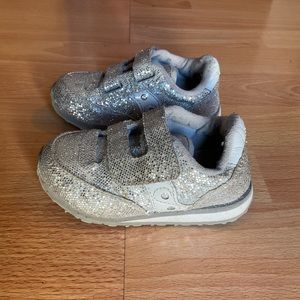 Silver Sparkle Saucony Sneakers for Toddler size 7